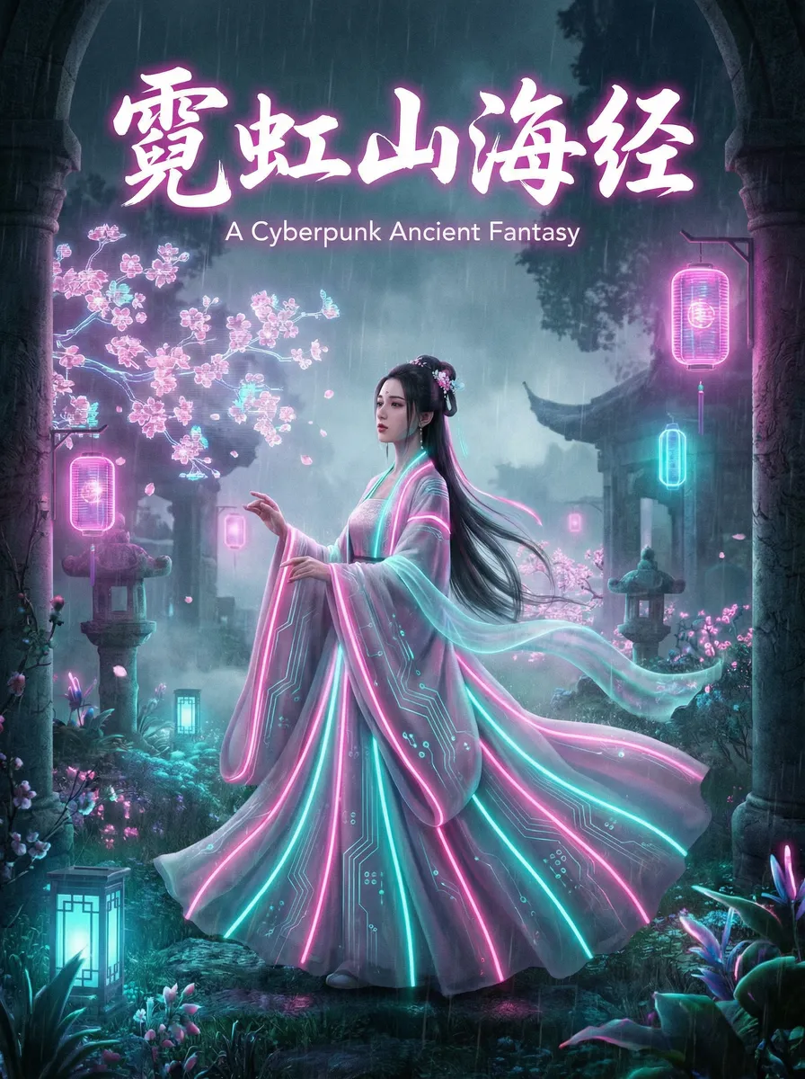 铁翼惊情 古风奇缘短剧 - 霓虹山海经海报